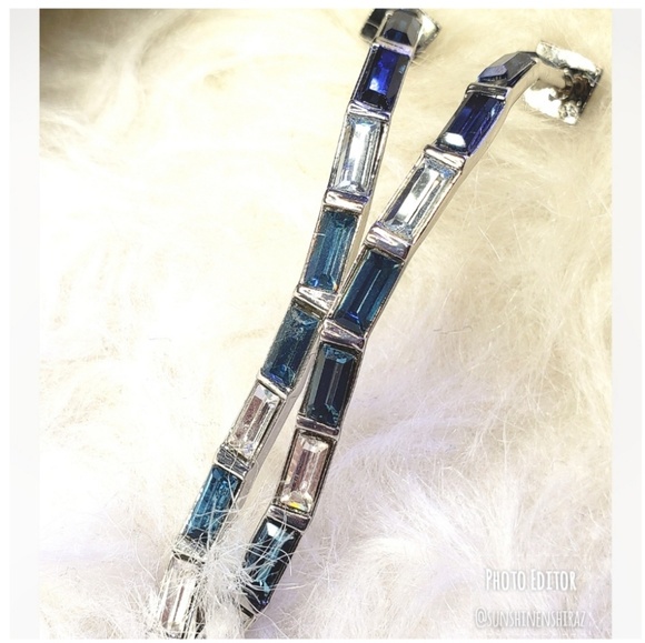 Alexis Bittar Silver Blue Earrings - Picture 3 of 8